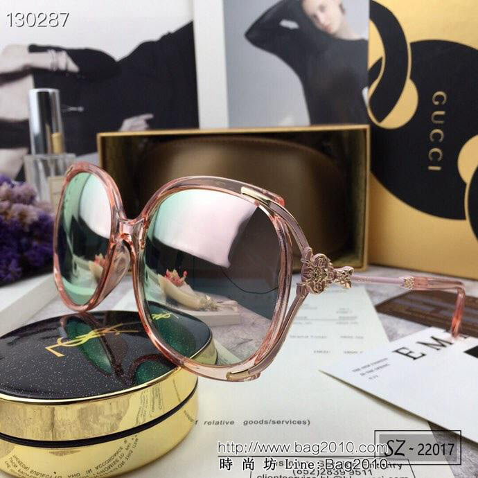 GUCCI古馳 2019新款 古奇小蜜蜂爆款太陽鏡 遮擋有害光線防輻射 出行旅遊搭配衣服必備品 22017  lly1728